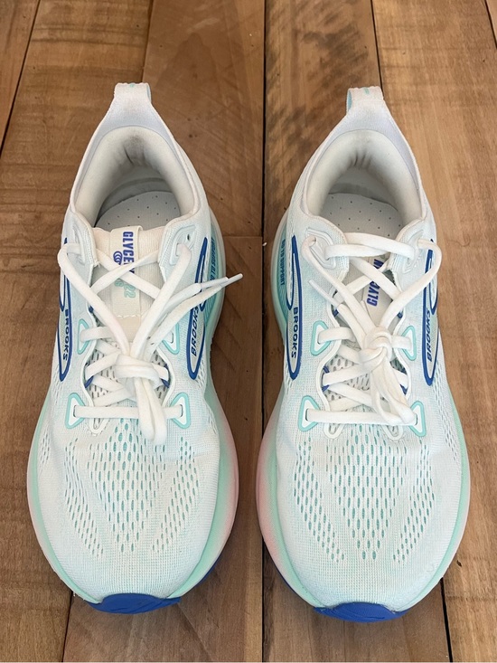 Brooks Shoes - Brooks Glycerin GTS 22 Limpet Shell Amparo Blue W Running Shoes Size 8.5D (Wide)